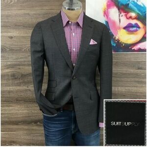 Suitsupply 40R Slim Wool Blazer